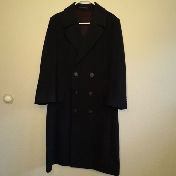 London Fog Classic Double Breasted Wool Coat - Picture 1 of 16
